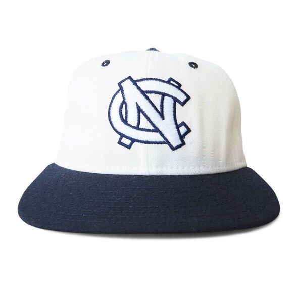 DeLong Vintage 90s UNC Carolina Tar Heels Interlocking Logo Fitted Hat 7 1/4 - Picture 1 of 8